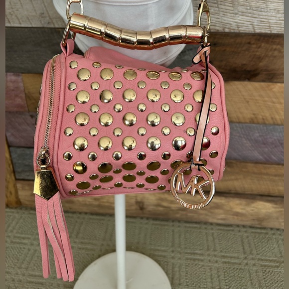 Corral Studded Leather Crossbody Bag - Picture 3 of 6